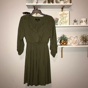 •Olive shirt/dress•